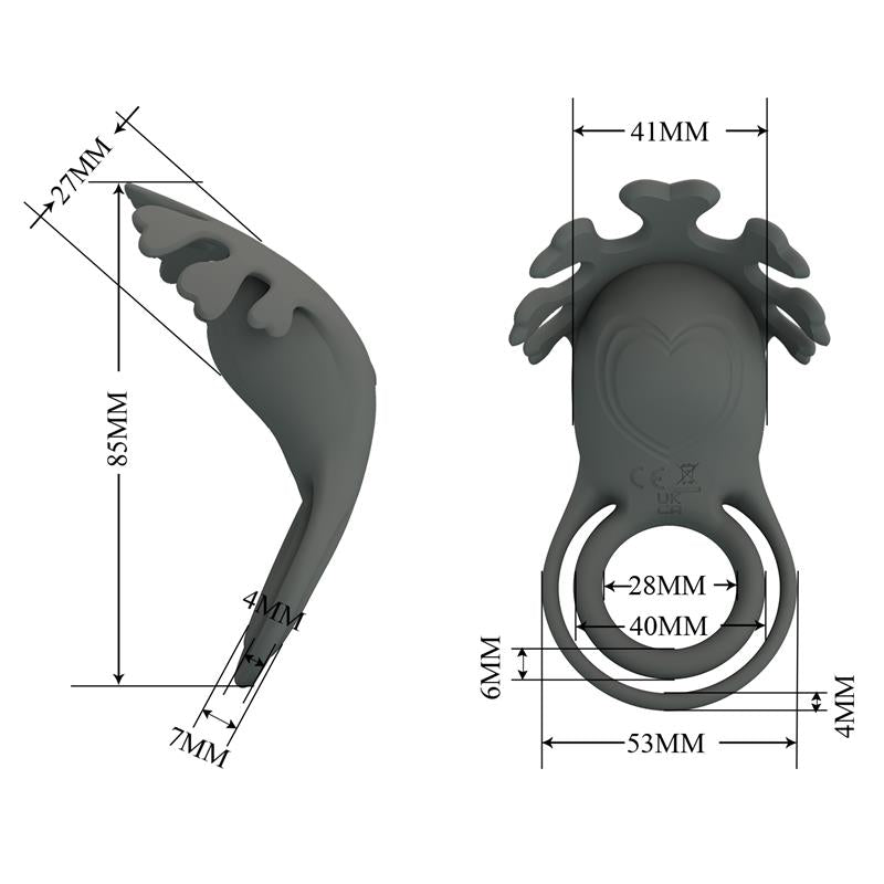 Ruben Vibrating Double Cock Ring
