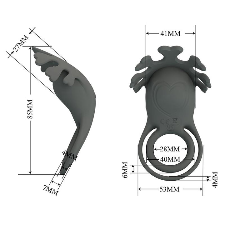Ruben Vibrating Double Cock Ring