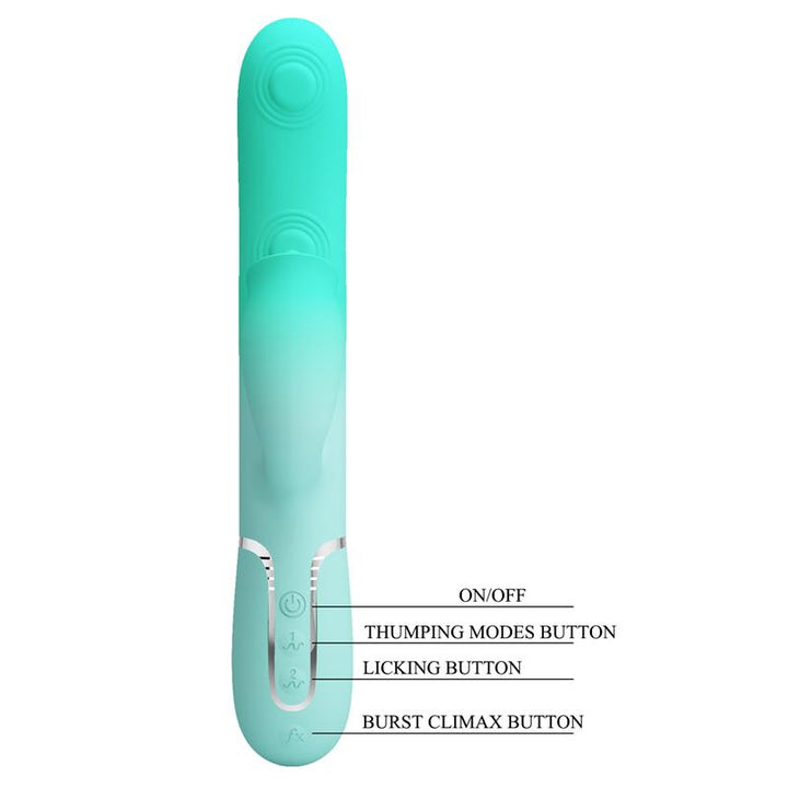 Gigi Rabbit Vibrator Thumping and Licking