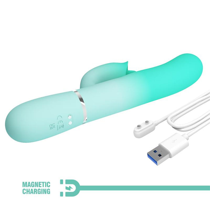 Gigi Rabbit Vibrator Thumping and Licking