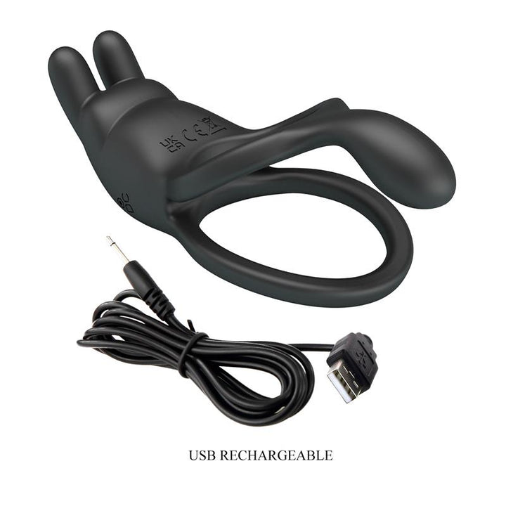 Seth Vibrating Double Cock Ring