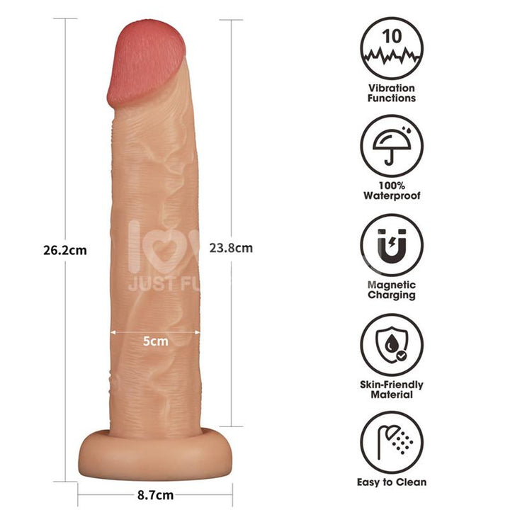 Power Basics Dildo with Vibration 10