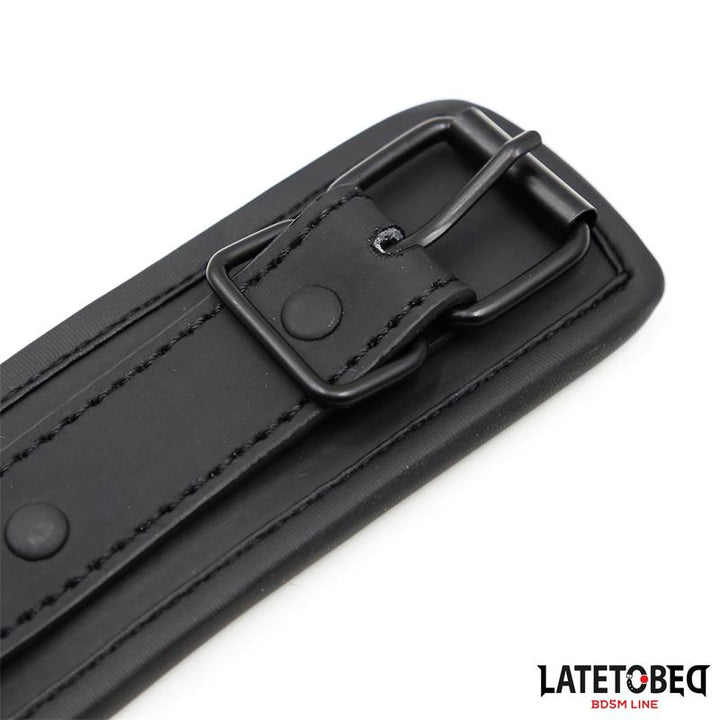 Set Collar and Leash Neoprene Black