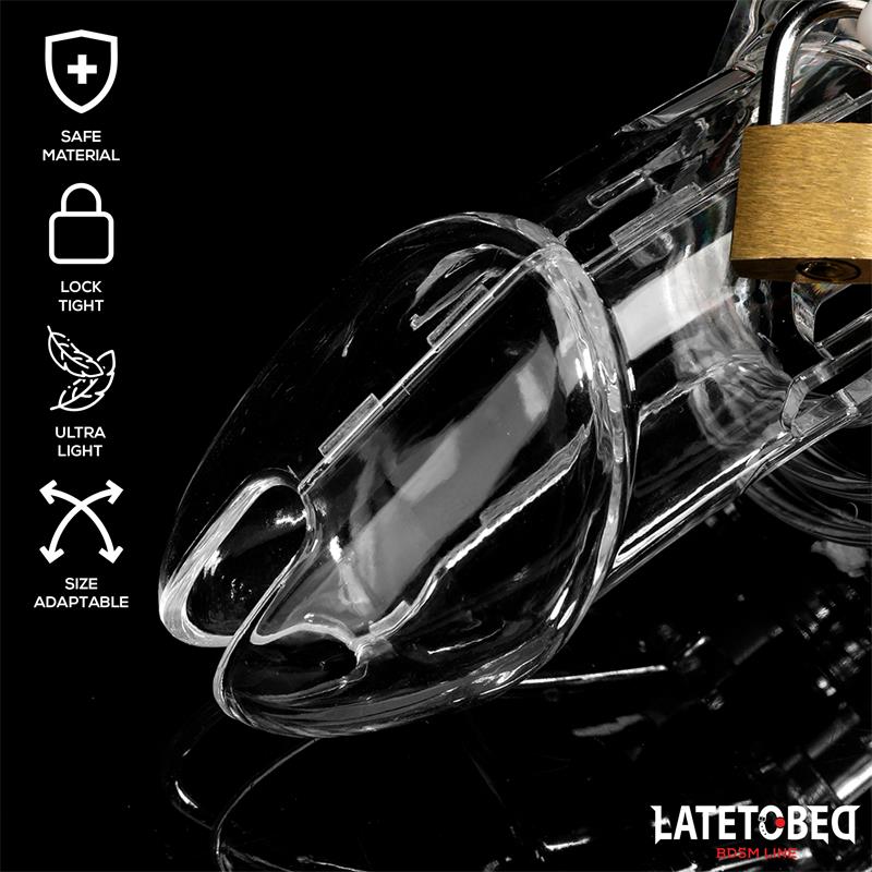 Chastity Penis Cage Long Clear