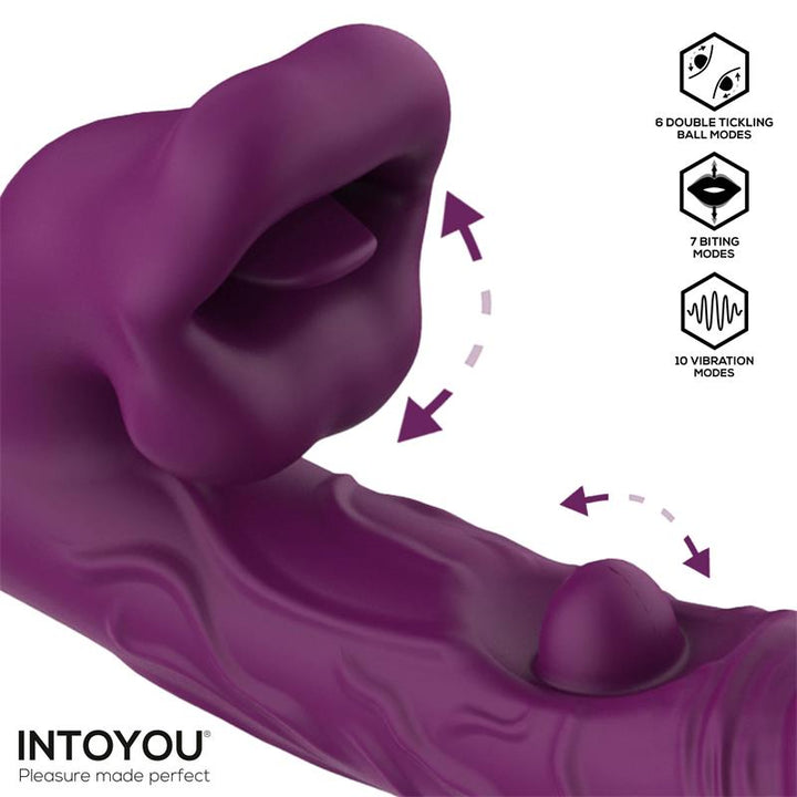 Bella Vibe with Double Tickling Ball and Biting 3 Motors