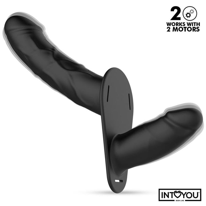 Jordan Strap on with Double Vibrating Dildo and Remote