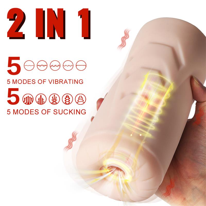 Masturbator with Sucking Efect and Vibration Suctroker V100 I