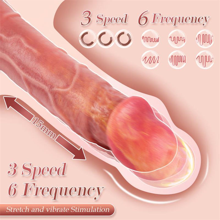 Baird Dildo with Thrusting and Vibration 8