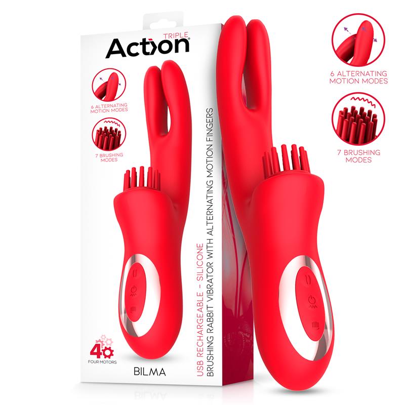 Bilma Vibe with Brushing Clit Stimulator and Alternating Function