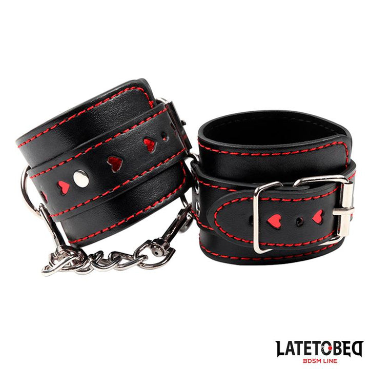 Ankle Cuff with chain and Hearts