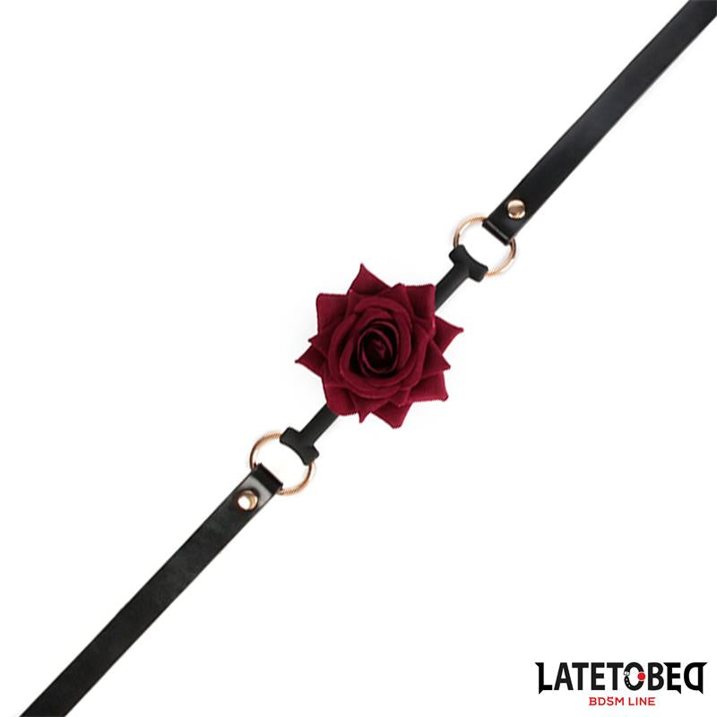 Gold Metal rose gag Ball