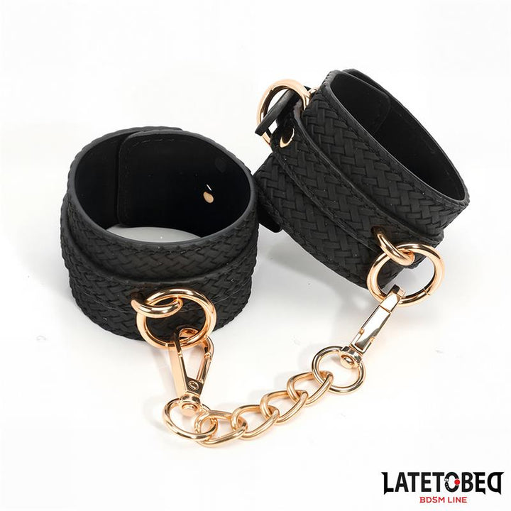 Weaving patterns wrist cuff Golden Chain