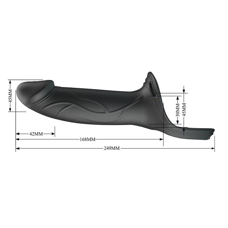 London Universal Strap On Harness with Hollow Dildo 66