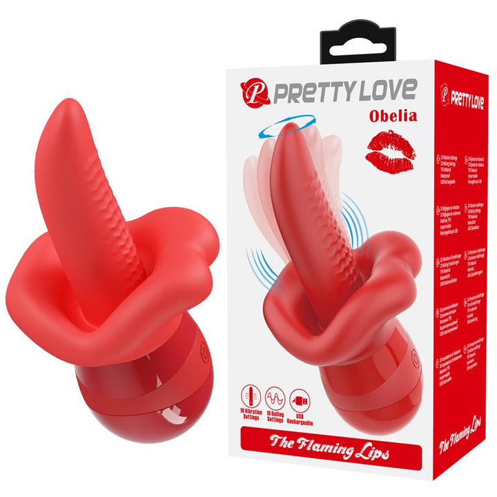 Obelia Stimulator with Vibration and tongue movement