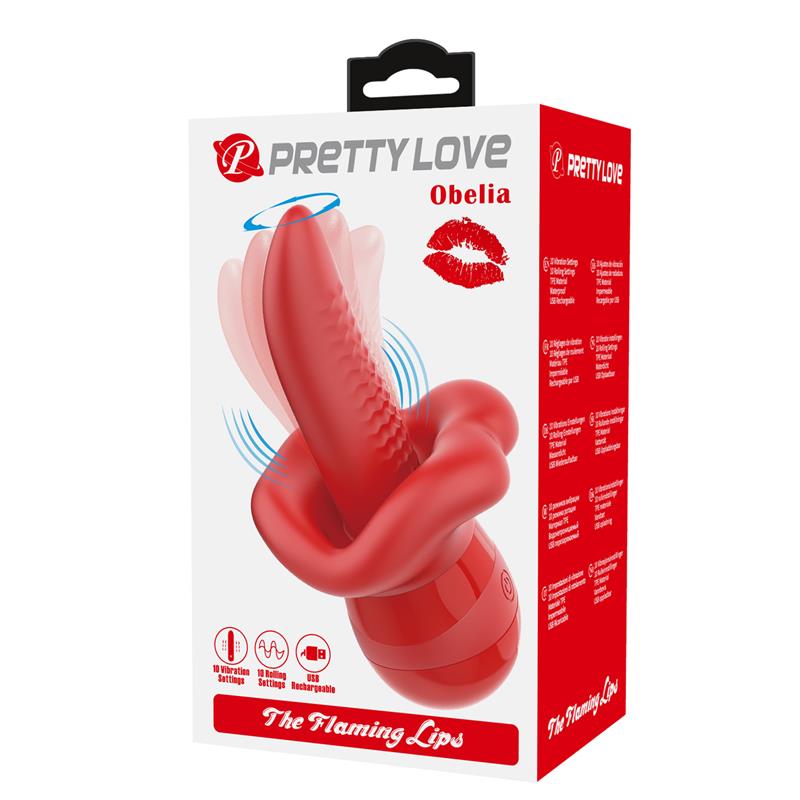 Obelia Stimulator with Vibration and tongue movement