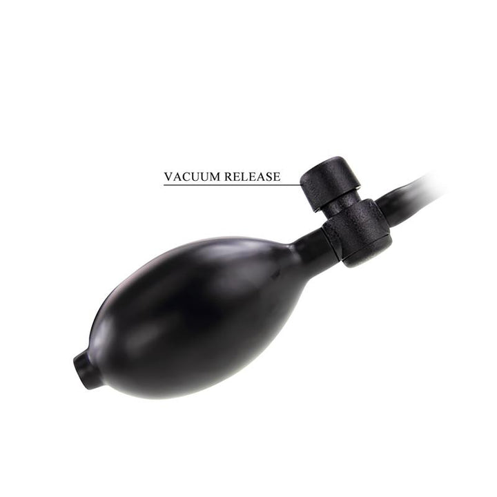 Inflatable Anal Plug with Internal Ball Weight