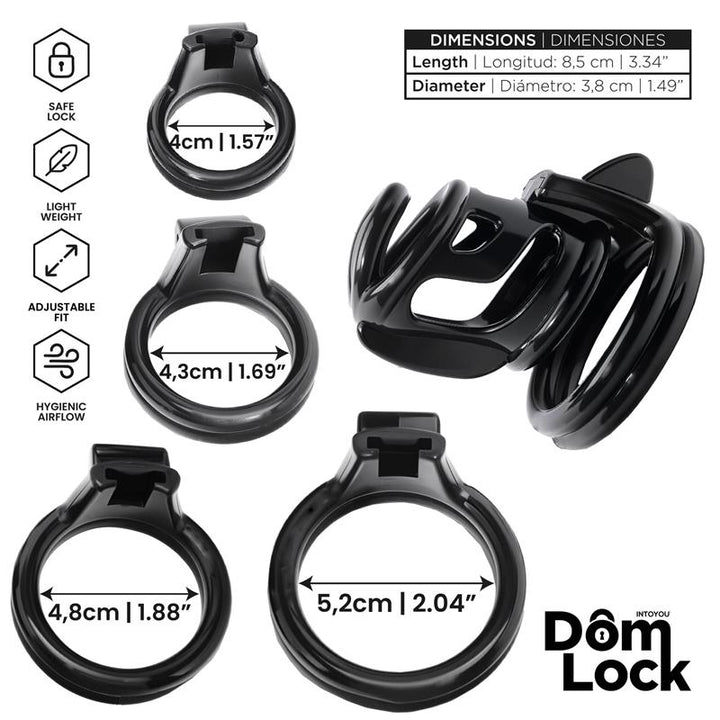 Bars Chastity Cage with Internal Lock