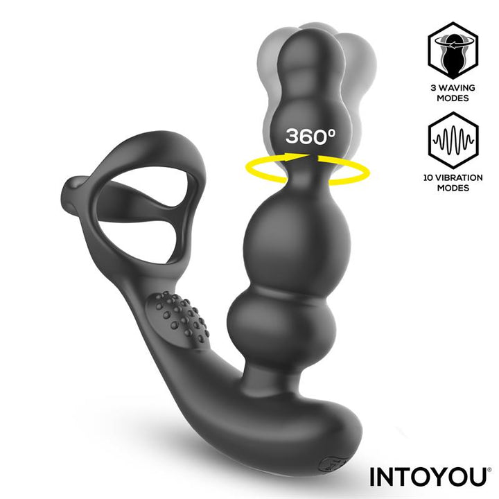 Klark Vibrating and Waving Butt Plug with Remote