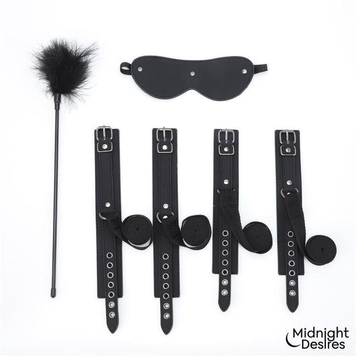 Bondage Set with Blindfold Feather Tickle and Cuffs
