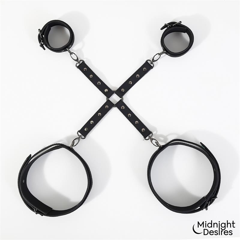 Cuffs and Thigh Hogtie Set
