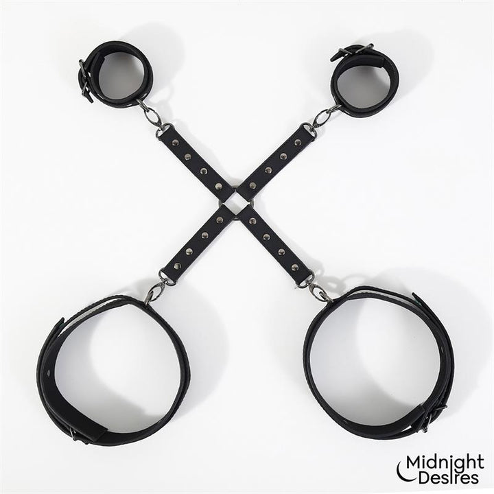 Cuffs and Thigh Hogtie Set