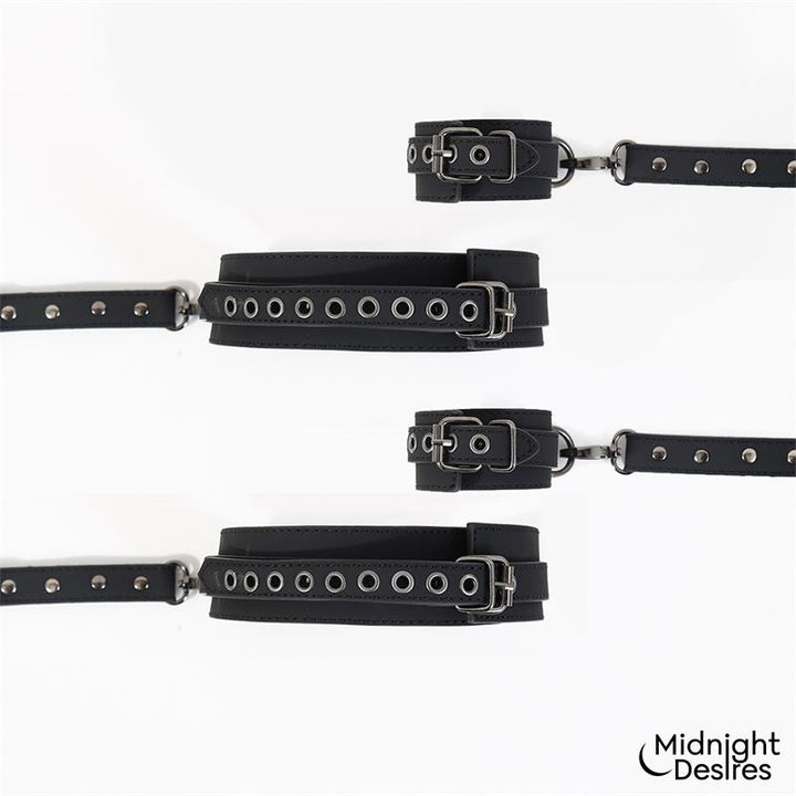 Cuffs and Thigh Hogtie Set