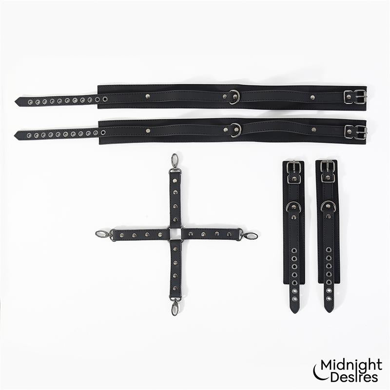 Cuffs and Thigh Hogtie Set
