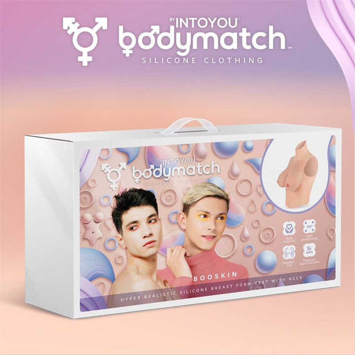 Booskin Realistic Breast Form D Cup Liquid Silicone
