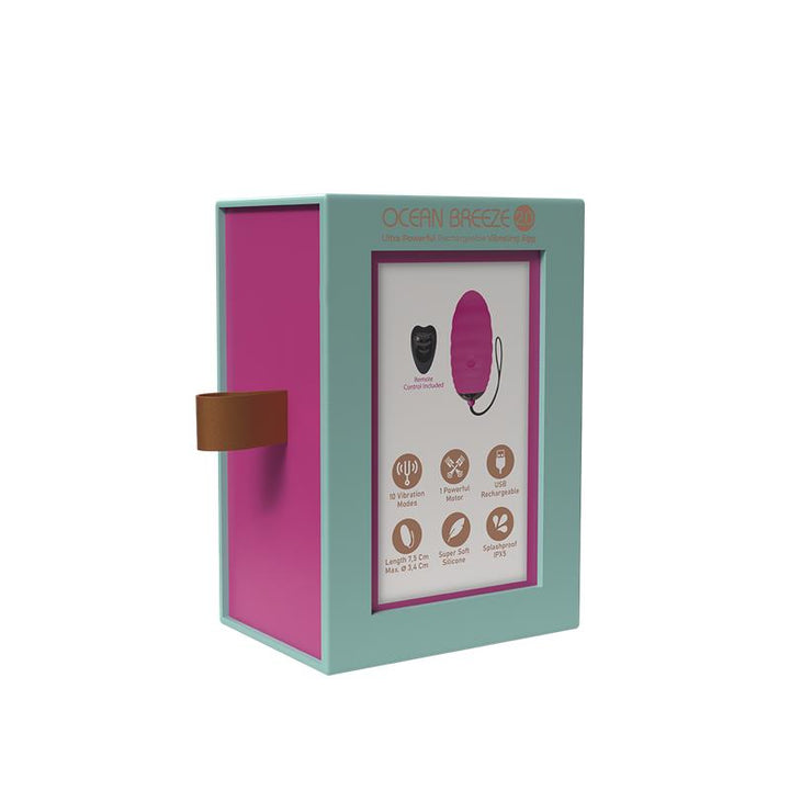 Vibrating Egg with Remote Control Ocean Breeze 20 Pink